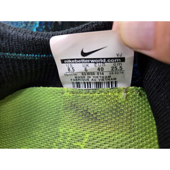 Nike Free 4.0 Flyknit Shoes Women's 8.5 Atomic Teal Running Athletic Sneakers - Picture 8 of 8